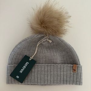 Tentree Wool Faux Fur Pom Beanie